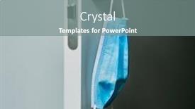  Presentation with doorknob - Presentation theme enhanced with closeup-of-a-blue-surgical background and a gray colored foreground