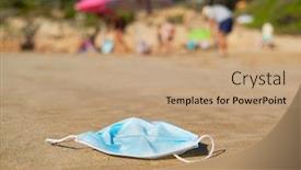  Presentation with surgical - Amazing presentation having closeup-of-a-blue-used backdrop and a coral colored foreground