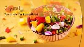  Presentation with golden yellow - PPT layouts enhanced with closeup-of-a-bowl background and a yellow colored foreground