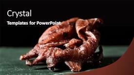  Presentation with dark flower - PPT layouts featuring closeup-of-a-candied-hibiscus background and a black colored foreground