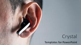  Presentation with wireless - Audience pleasing PPT theme consisting of closeup-of-a-caucasian-man backdrop and a light gray colored foreground