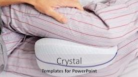  Presentation with pajama - PPT theme with closeup-of-a-caucasian-man background and a light gray colored foreground