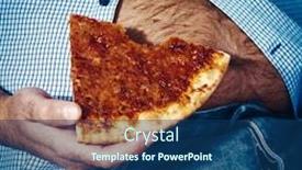  Presentation with beer - Slide deck enhanced with closeup-of-a-caucasian-man background and a ocean colored foreground