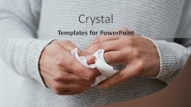  Presentation with wipe - PPT theme consisting of closeup-of-a-caucasian-man background and a light gray colored foreground