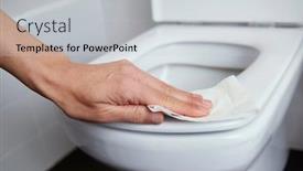  Presentation with toilet - Cool new PPT layouts with closeup-of-a-caucasian-man backdrop and a light gray colored foreground