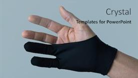  Presentation with black man - Audience pleasing PPT layouts consisting of closeup-of-a-caucasian-man backdrop and a light blue colored foreground