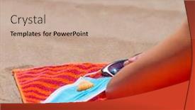  Presentation with seashell - Cool new PPT layouts with closeup-of-a-caucasian-man backdrop and a mint green colored foreground