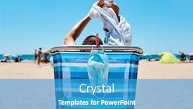  Presentation with surgical - Presentation design having closeup-of-a-caucasian-man background and a teal colored foreground