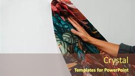  Presentation with gray - Presentation design having closeup-of-a-caucasian-man background and a  colored foreground