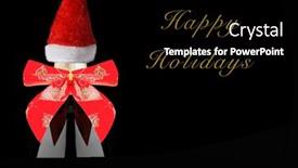  Presentation with christmas black - Slide deck having closeup-of-a-champagne-bottle background and a black colored foreground