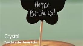  Presentation with happy birthday - Slide deck featuring the text happy birthday background and a gray colored foreground