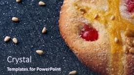  Presentation with pine - PPT theme with closeup-of-a-coca-de background and a tawny brown colored foreground