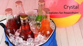  Presentation with wood rustic - Cool new PPT theme with closeup of a cooler backdrop and a coral colored foreground