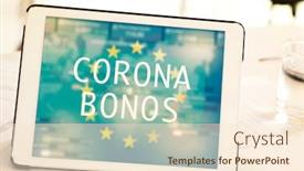  Presentation with bonds - Amazing slide set having closeup-of-a-digital-tablet backdrop and a lemonade colored foreground