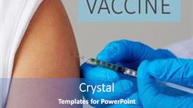  Presentation with surgical gloves - Slide deck enhanced with closeup-of-a-doctor-man background and a teal colored foreground