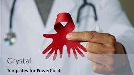  Presentation with holding hands - Audience pleasing slide deck consisting of closeup-of-a-doctor-man backdrop and a lemonade colored foreground