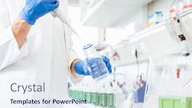  Presentation with sample - Cool new slides with closeup-of-a-doctors-hand backdrop and a sky blue colored foreground