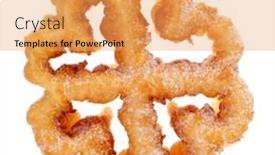  Presentation with dessert - Audience pleasing presentation theme consisting of closeup-of-a-flor-frita backdrop and a yellow colored foreground