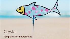  Presentation with myself - Colorful slides enhanced with closeup-of-a-funny-handmade backdrop and a lemonade colored foreground