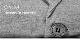  Presentation with gray - Audience pleasing theme consisting of knitted garments - closeup of a gray cardigan backdrop and a gray colored foreground