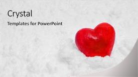  Presentation with snow - PPT theme featuring mature couple in graduation gowns with diplomas isolated on white background background and a dark gray colored foreground