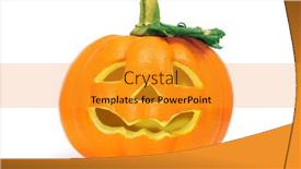  Presentation with lantern - Slides enhanced with closeup-of-a-jack-o background and a gold colored foreground