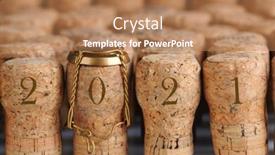  Presentation with focus group - Amazing presentation design having closeup-of-a-large-group backdrop and a coral colored foreground