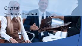  Presentation with lawyer - Slides featuring closeup-of-a-lawyer-opening background and a light blue colored foreground