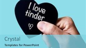  Presentation with heart love - Amazing slide deck having closeup-of-a-man-holding backdrop and a light blue colored foreground