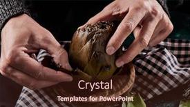  Presentation with tobacco leaves closeup - Presentation theme with closeup-of-a-man-removing background and a wine colored foreground