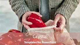  Presentation with reusable - Audience pleasing PPT layouts consisting of closeup-of-a-man-shopping backdrop and a coral colored foreground