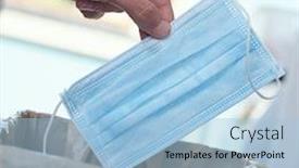  Presentation with surgical - Slide set having closeup-of-a-man-throwing background and a light blue colored foreground