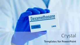  Presentation with surgical gloves - Beautiful presentation featuring closeup-of-a-man-wearing backdrop and a light blue colored foreground