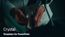  Presentation with long sleeve - Presentation design enhanced with closeup-of-a-man-wearing background and a black colored foreground