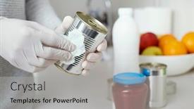  Presentation with latex gloves - Cool new slides with closeup-of-a-man backdrop and a light gray colored foreground