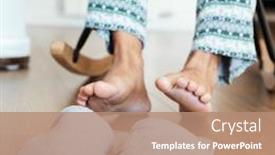  Presentation with modern - PPT theme having closeup-of-a-man background and a coral colored foreground