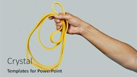  Presentation with resistance - Presentation design with closeup-of-a-man background and a light gray colored foreground