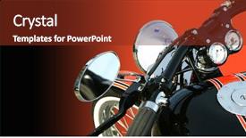  Presentation with motorbike - Presentation design consisting of  background and a  colored foreground