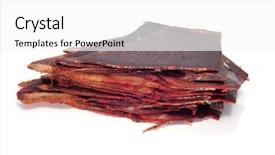  Presentation with pile - PPT theme enhanced with closeup-of-a-pile-cecina background and a white colored foreground