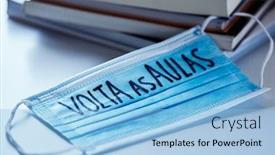  Presentation with infection - Amazing slides having closeup-of-a-pile backdrop and a light blue colored foreground