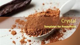  Presentation with carob - Cool new PPT theme with closeup-of-a-pile backdrop and a red colored foreground