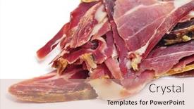  Presentation with spanish - Theme consisting of closeup-of-a-pile background and a coral colored foreground