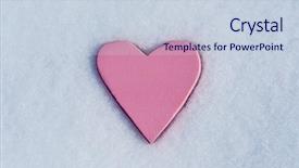  Presentation with pink heart illustrations - Amazing slides having closeup of a pink heart backdrop and a lemonade colored foreground