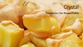  Presentation with spanish - Slide set with closeup-of-a-plate background and a lemonade colored foreground