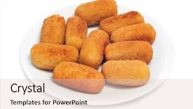  Presentation with tapas - Cool new presentation design with closeup-of-a-plate backdrop and a lemonade colored foreground