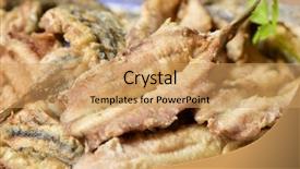  Presentation with tapas - Slide deck enhanced with plate with some spanish background and a coral colored foreground