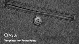  Trousers PPT template - Presentation consisting of detail of a photovoltaic panel for renewable electric production background and a ocean colored foreground