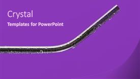  Presentation with stainless steel - Cool new slides with closeup-of-a-reusable-stainless backdrop and a violet colored foreground