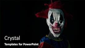  Presentation with evil - Slide deck with closeup of a scary evil background and a black colored foreground