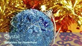  Presentation with blue orange - Colorful PPT theme enhanced with golden and orange tinsel backdrop and a ocean colored foreground